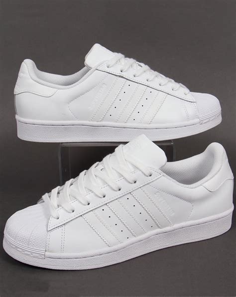 white Adidas Superstar men